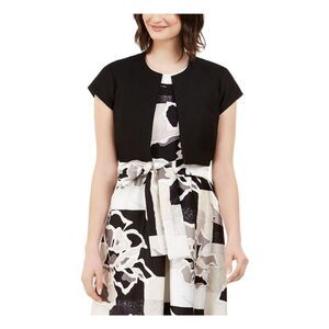 NATORI Womens Black Open Cardigan Sweater XL